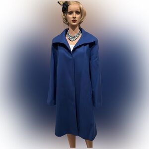 Together Royal Blue Women's Trench Coat